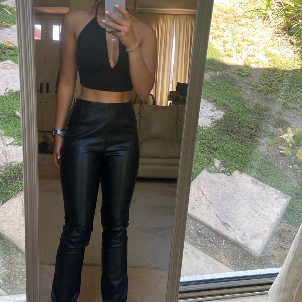 NWT Zara leather pants